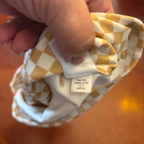 Aeropostale Checkered Crop Top Sleeveless Tank Top Racerback - Size S‎ - Picture 4 of 8